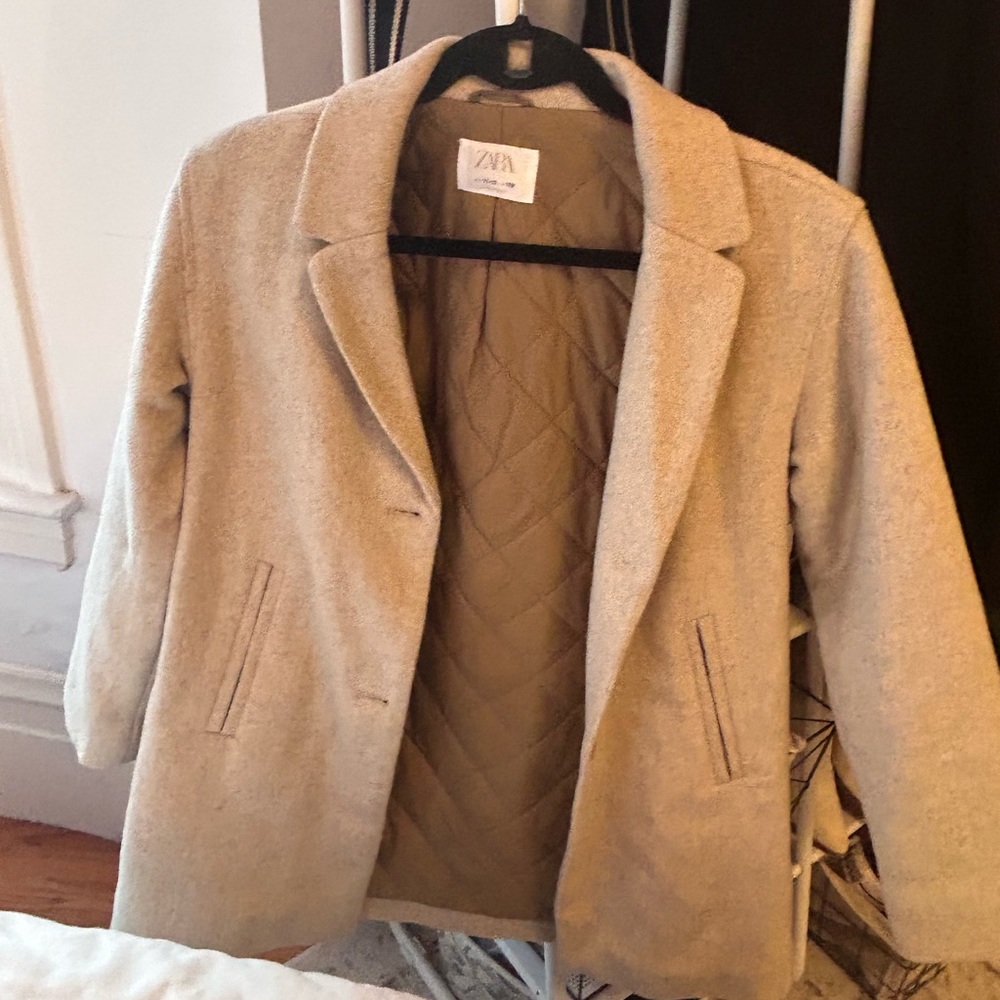 Zara Kids Peacoat Tan